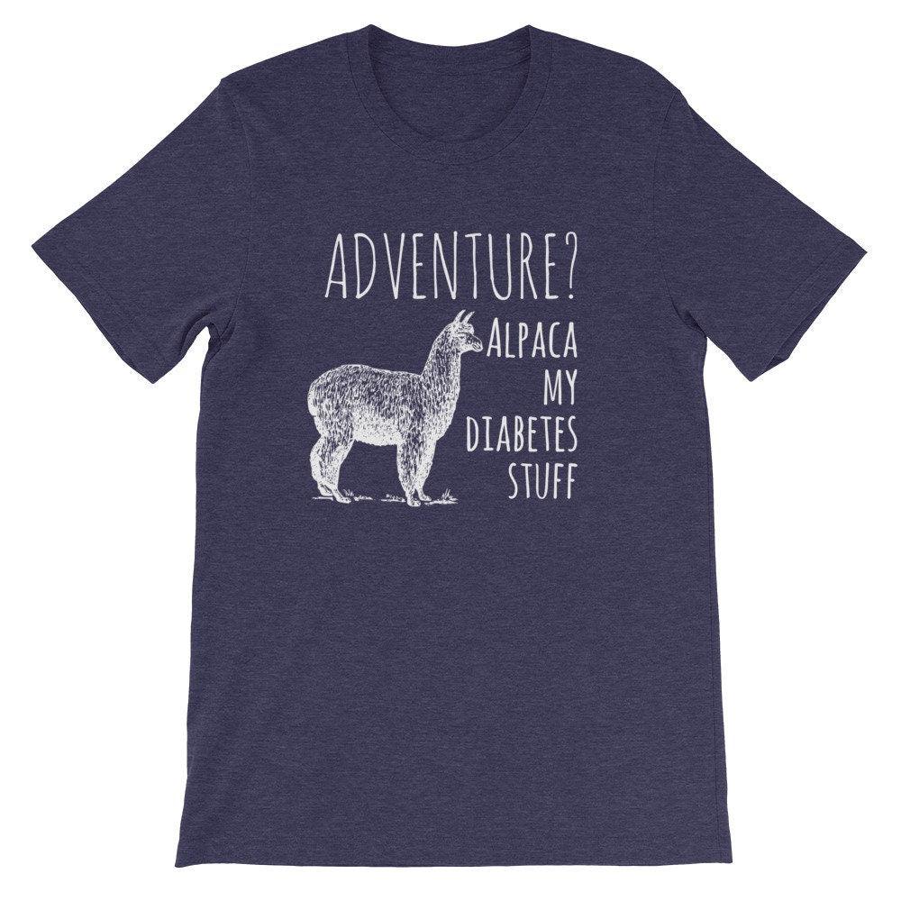 Dia-Be-Tees Alpaca Adventure Diabetes Short-Sleeve Unisex T-Shirt