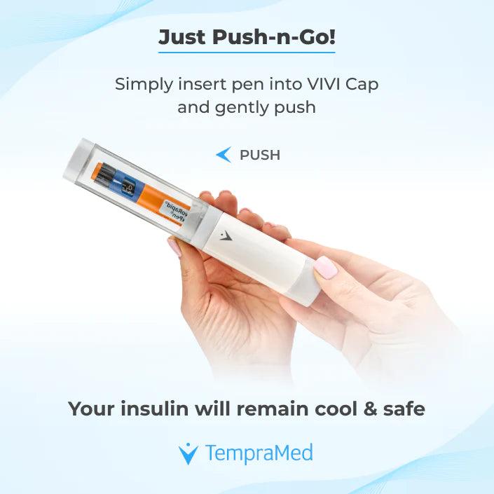 VIVI Cap: Thermal Insulin Pen Carrying Case by TempraMed - The Useless Pancreas