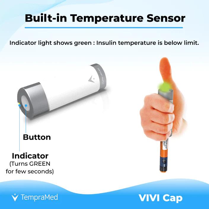 VIVI Cap: Thermal Insulin Pen Carrying Case by TempraMed - The Useless Pancreas