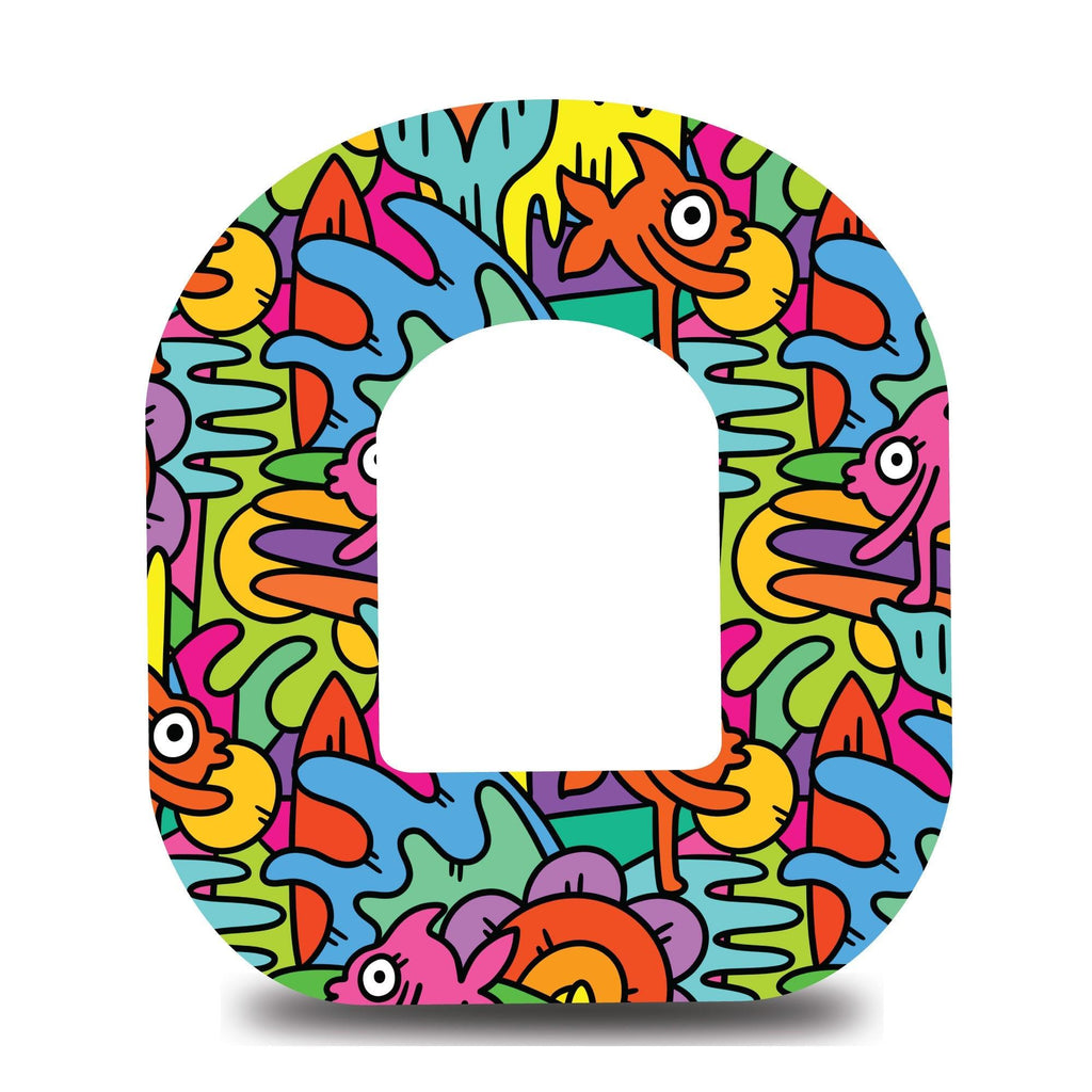 Fish Doodles Omnipod Tape - The Useless Pancreas