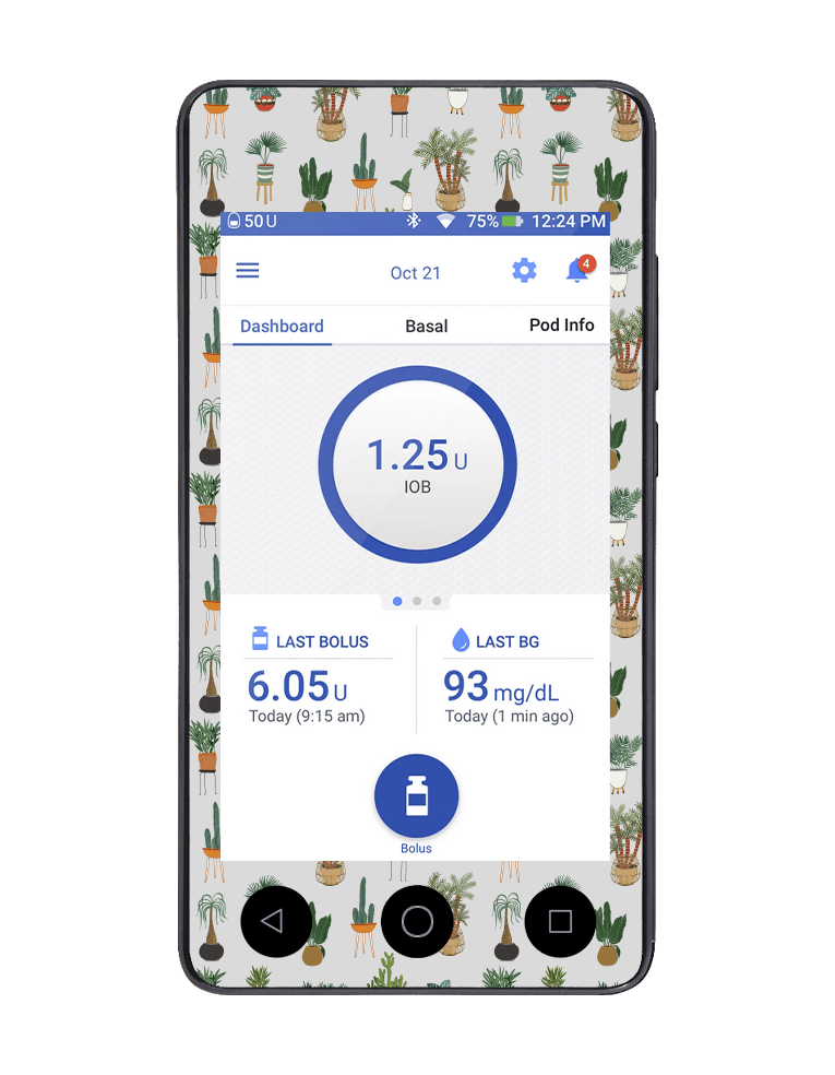 Omnipod DASH Cover (Super Succulents) - The Useless Pancreas