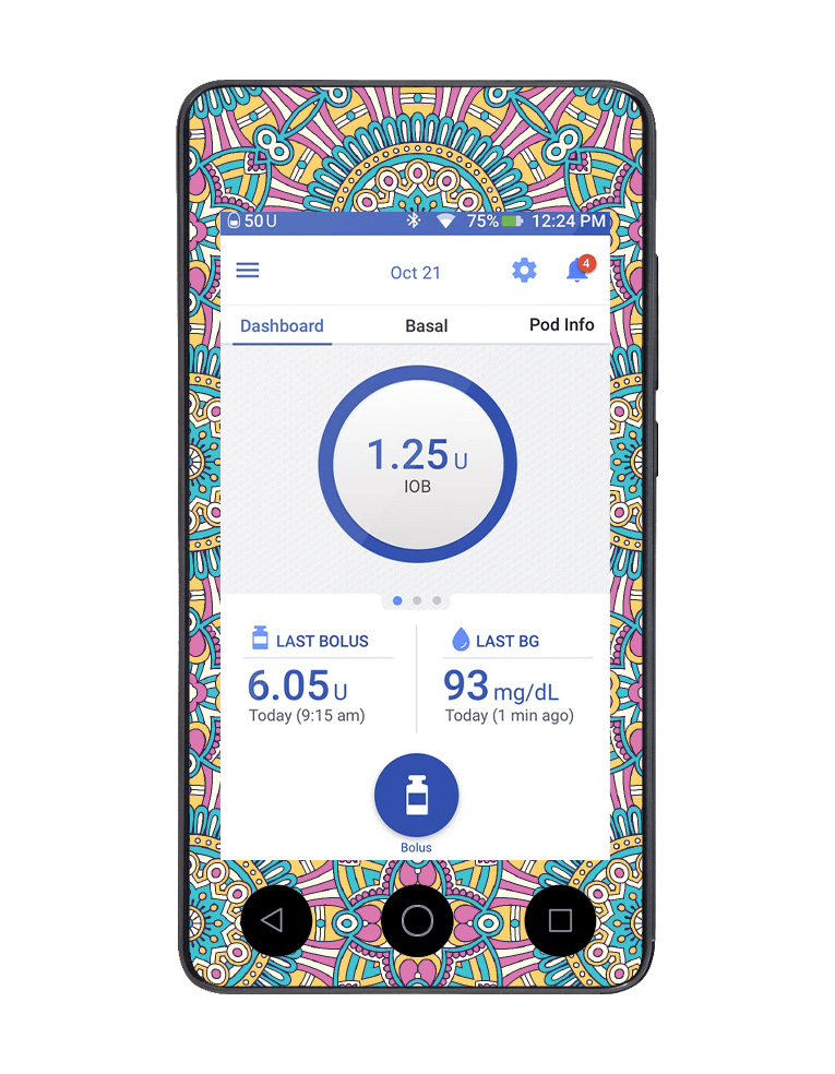 Omnipod DASH Cover (Boho) - The Useless Pancreas