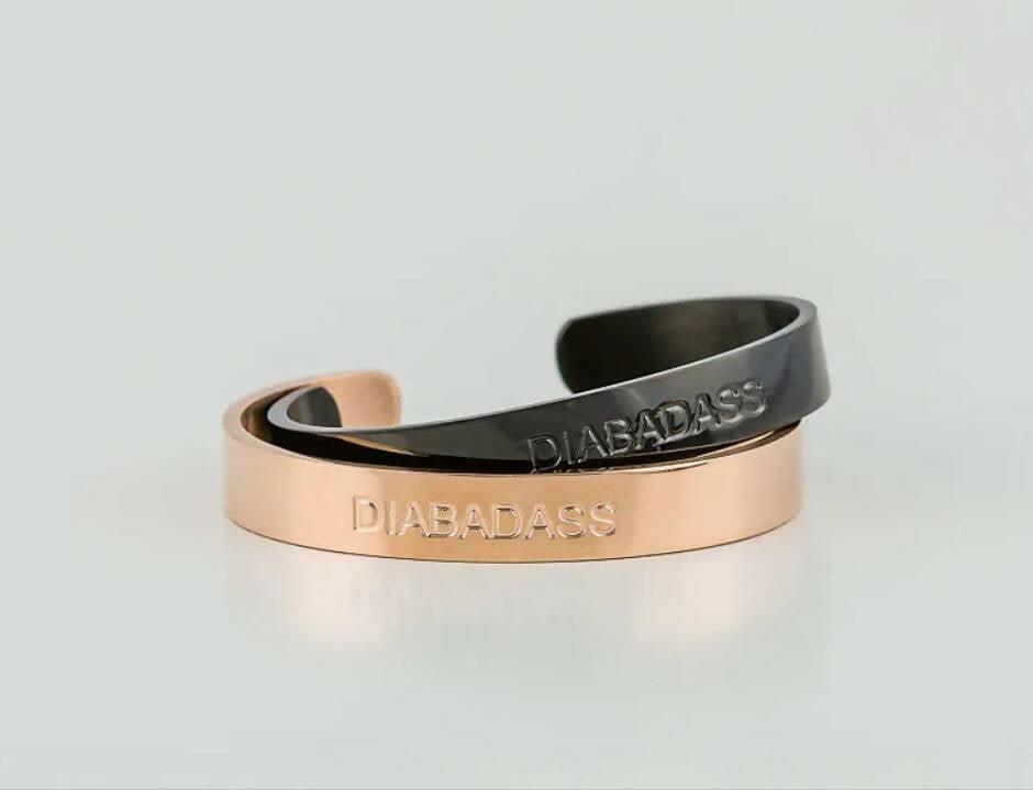 Diabadass Cuff Bracelet – Black - The Useless Pancreas