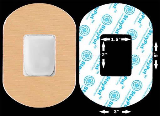 DB2 StayPut Patch – 2″ x 1.5″ Hole – 10 Pack (Fits Omnipod)