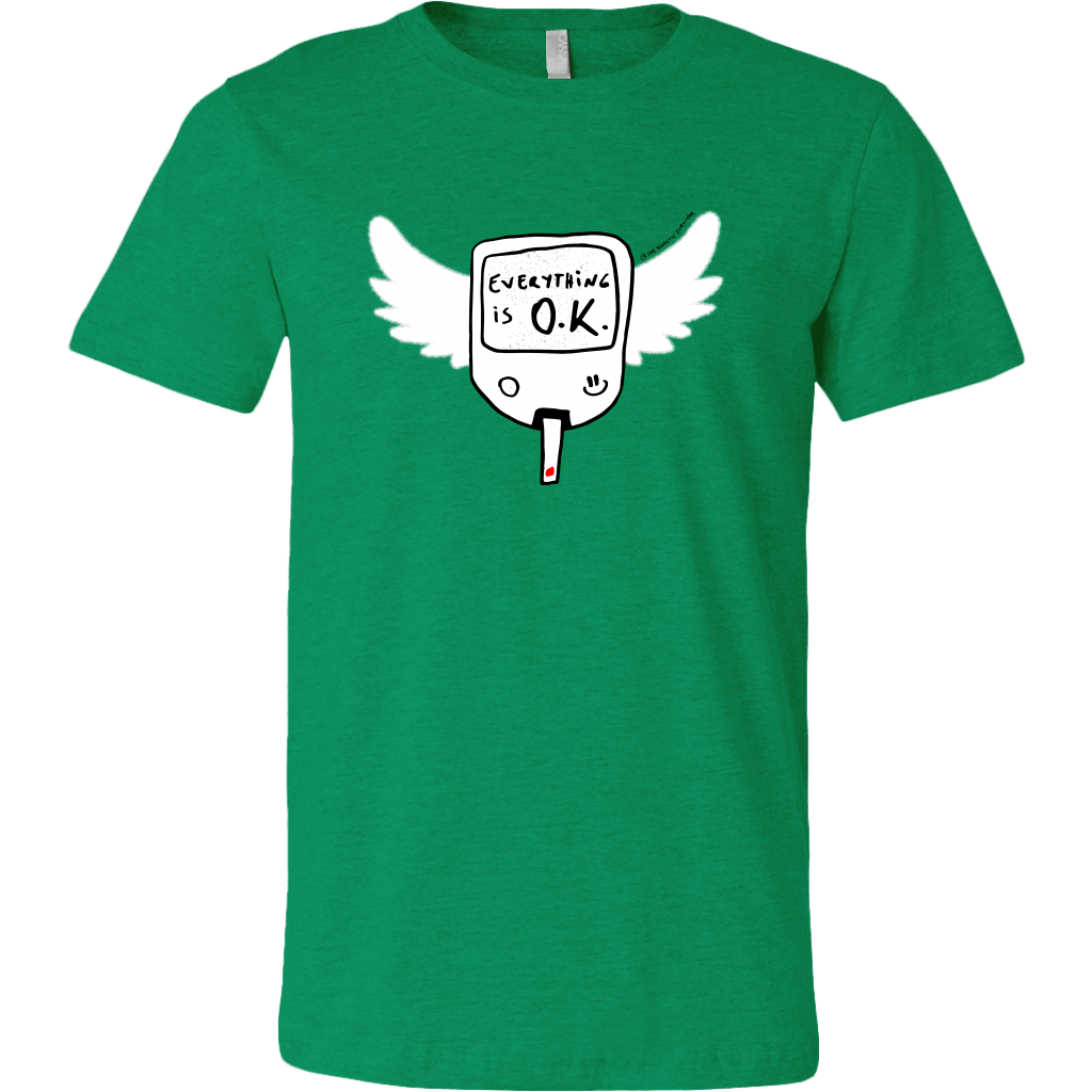 Everything is O.K. Wings Diabetes t-shirt