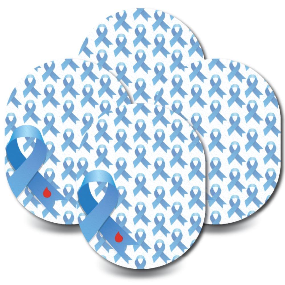 Diabetes Awareness Ribbon - Guardian 4-Pack (Set of 4 Patches)