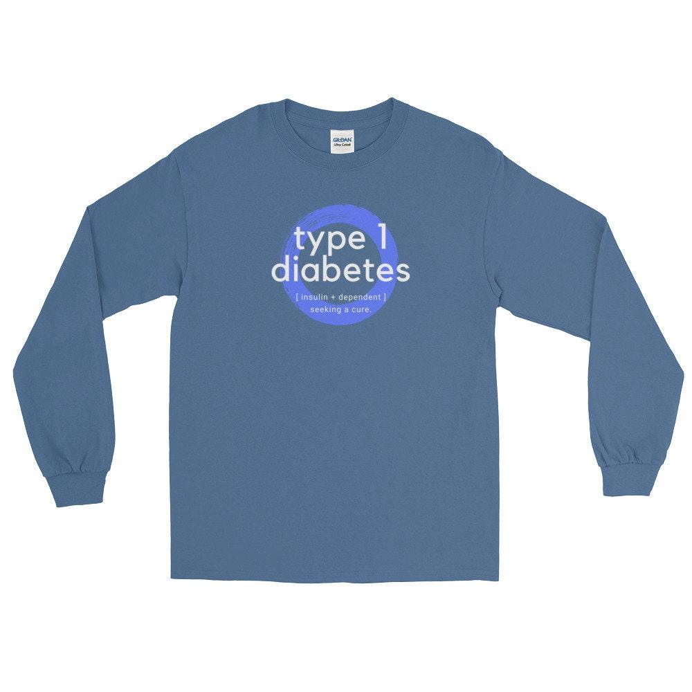 Dia-Be-Tees Type 1 Diabetes Awareness Long Sleeve T-Shirt - The Useless Pancreas