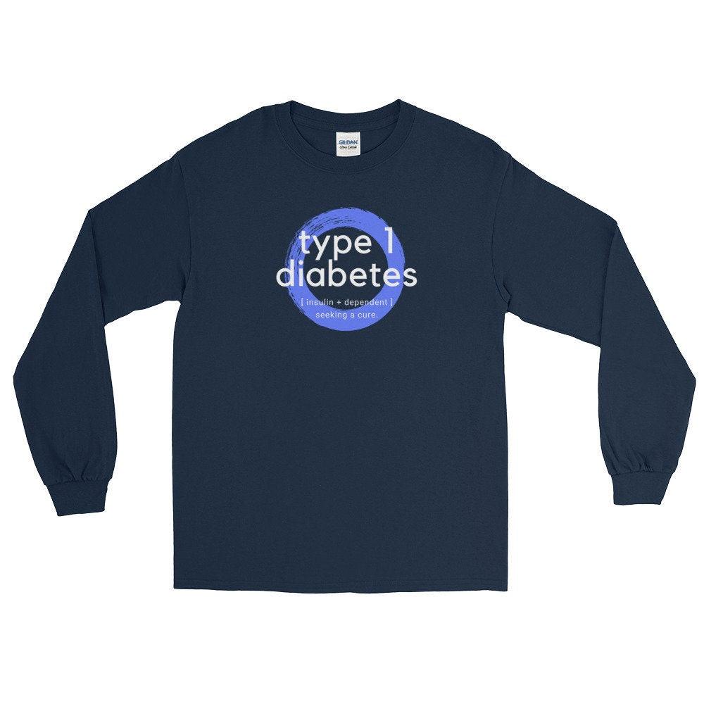 Dia-Be-Tees Type 1 Diabetes Awareness Long Sleeve T-Shirt - The Useless Pancreas