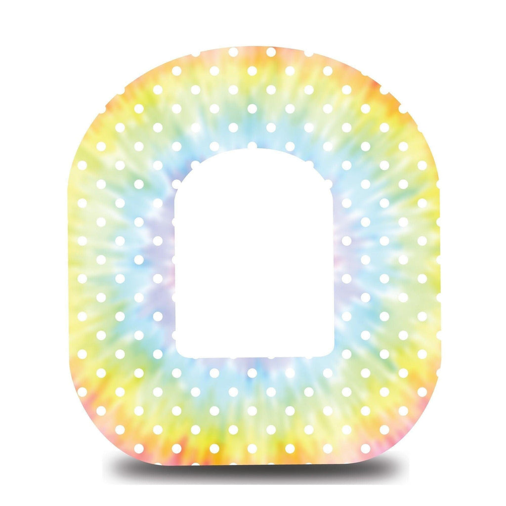 Rainbow Tie Dye Omnipod Tape - The Useless Pancreas