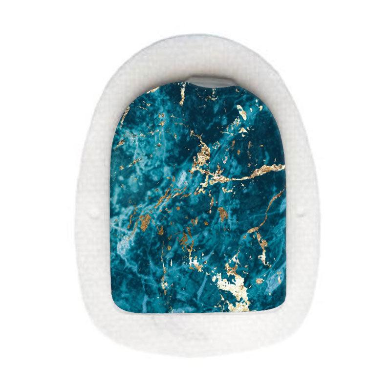 Omnipod decorative sticker: Blue marble - The Useless Pancreas