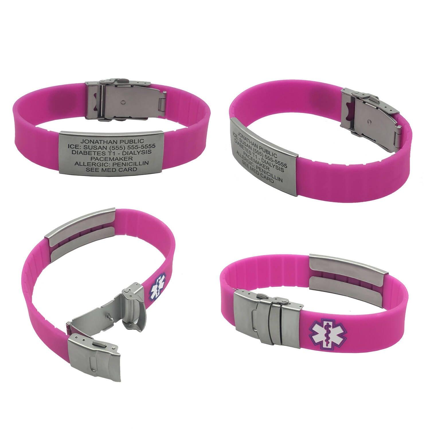 Stainless Steel Engravable Medical Alert Bracelet » Band And Bracelets