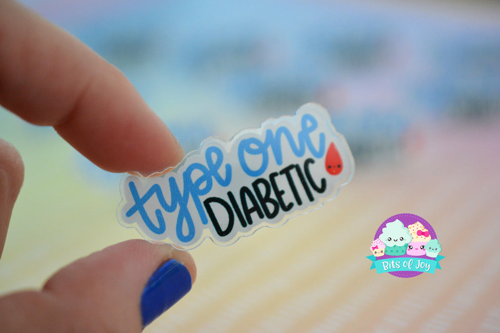 Type One Diabetic Medical Alert Acrylic Pin - The Useless Pancreas