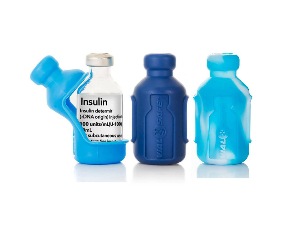 VIAL SAFE Insulin Bottle Protector Case for Diabetes: Diabetes Awareness Collection (3-PACK) - The Useless Pancreas