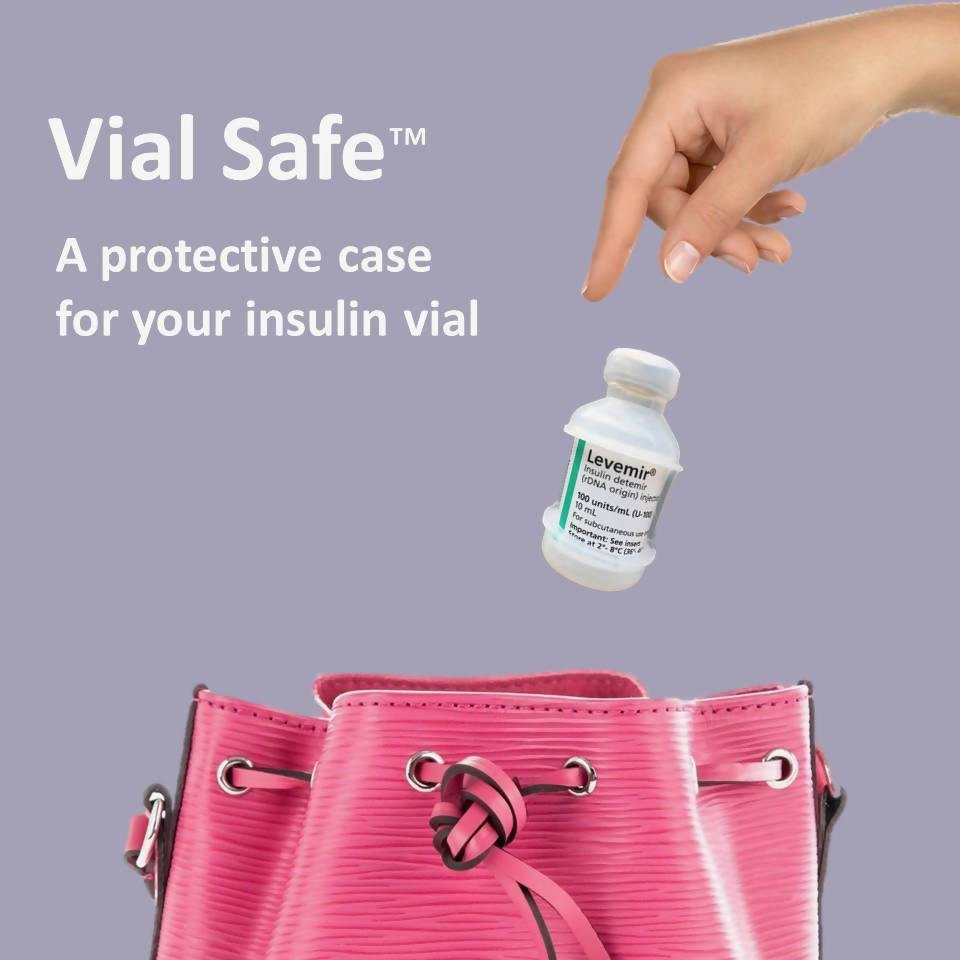 VIAL SAFE Insulin Bottle Protector Case for Diabetes: Diabetes Awareness Collection (3-PACK) - The Useless Pancreas